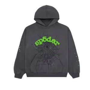SP5DER hoodie in slate grey size small